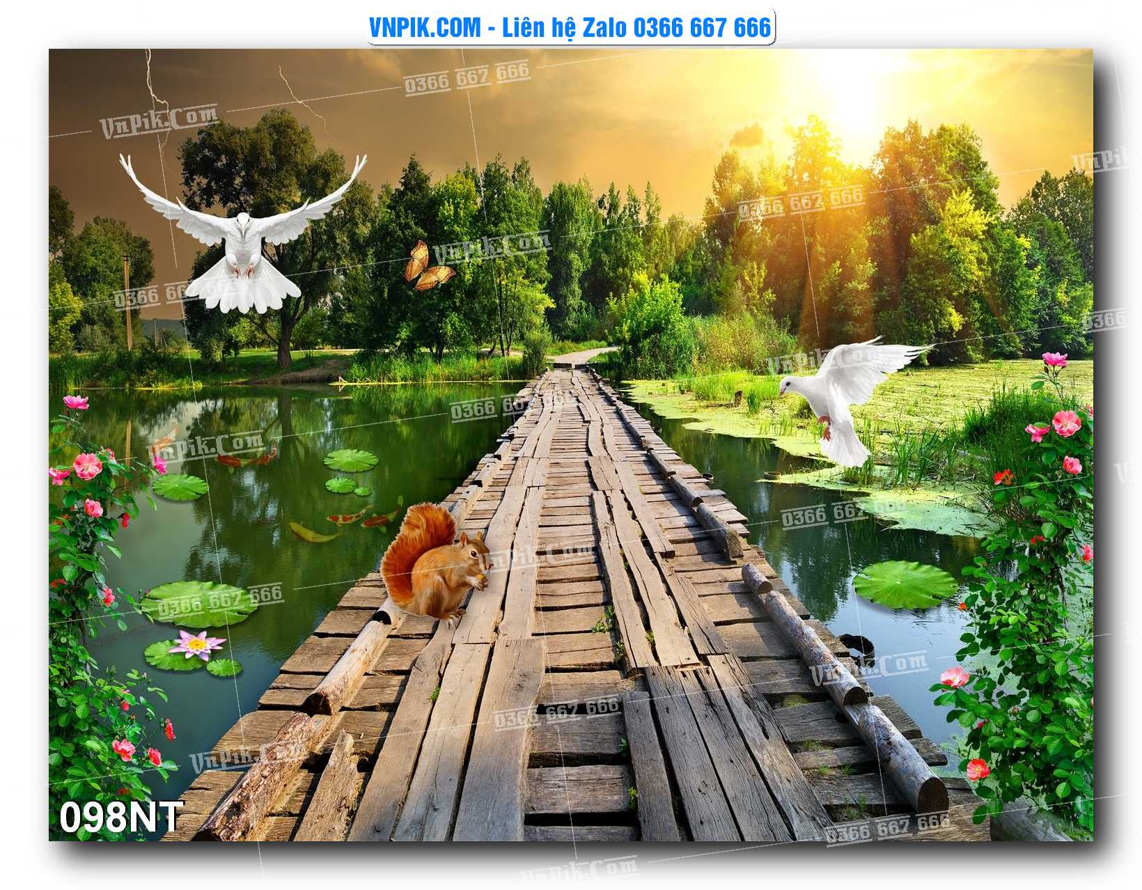 Tranh Trang Trí Phong Cảnh Nghệ Thuật Mã Số 098NT