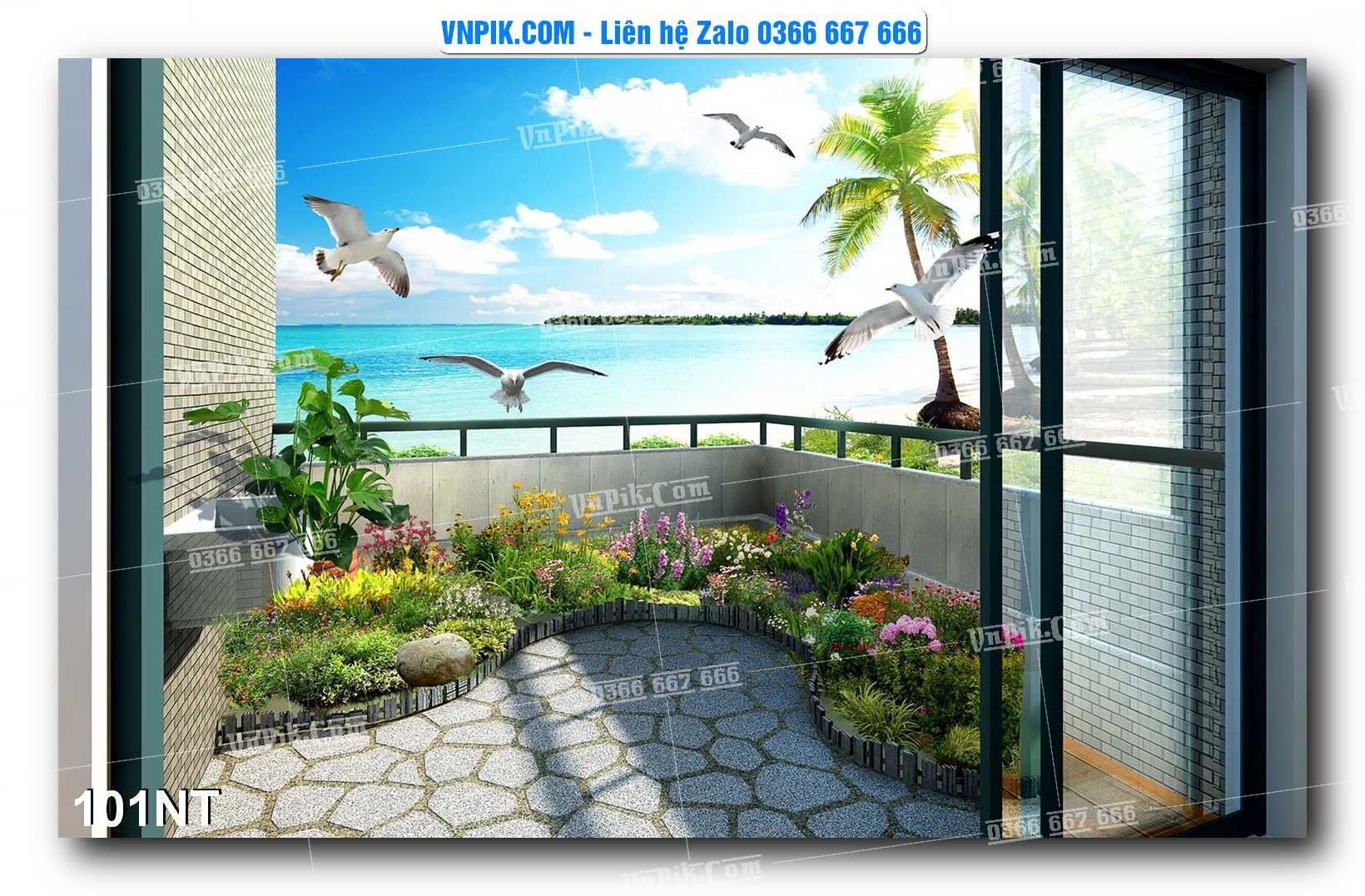 Tranh Trang Trí Phong Cảnh Nghệ Thuật Mã Số 101NT