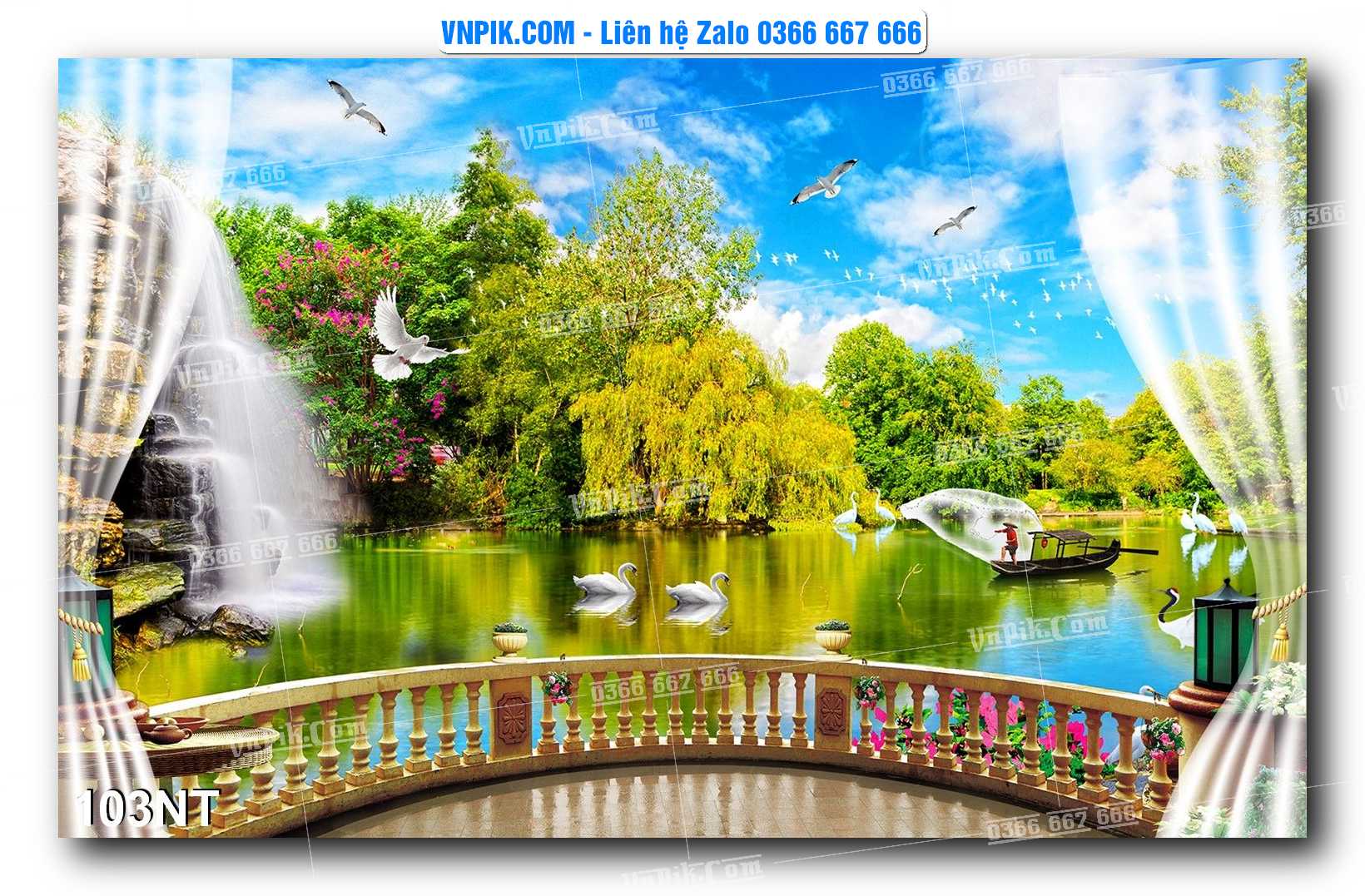 Tranh Trang Trí Phong Cảnh Nghệ Thuật Mã Số 103NT
