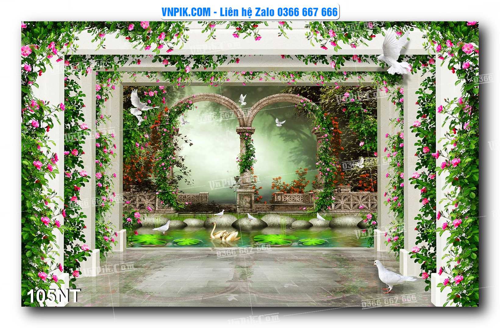 Tranh Trang Trí Phong Cảnh Nghệ Thuật Mã Số 105NT