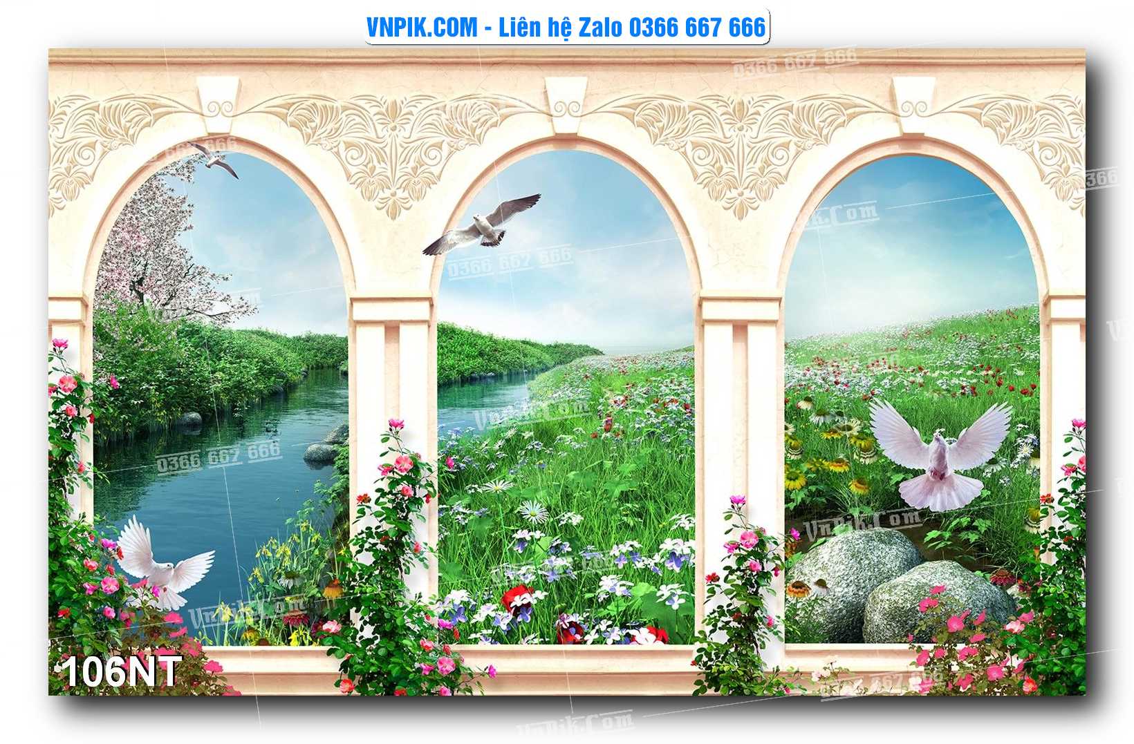 Tranh Trang Trí Phong Cảnh Nghệ Thuật Mã Số 106NT