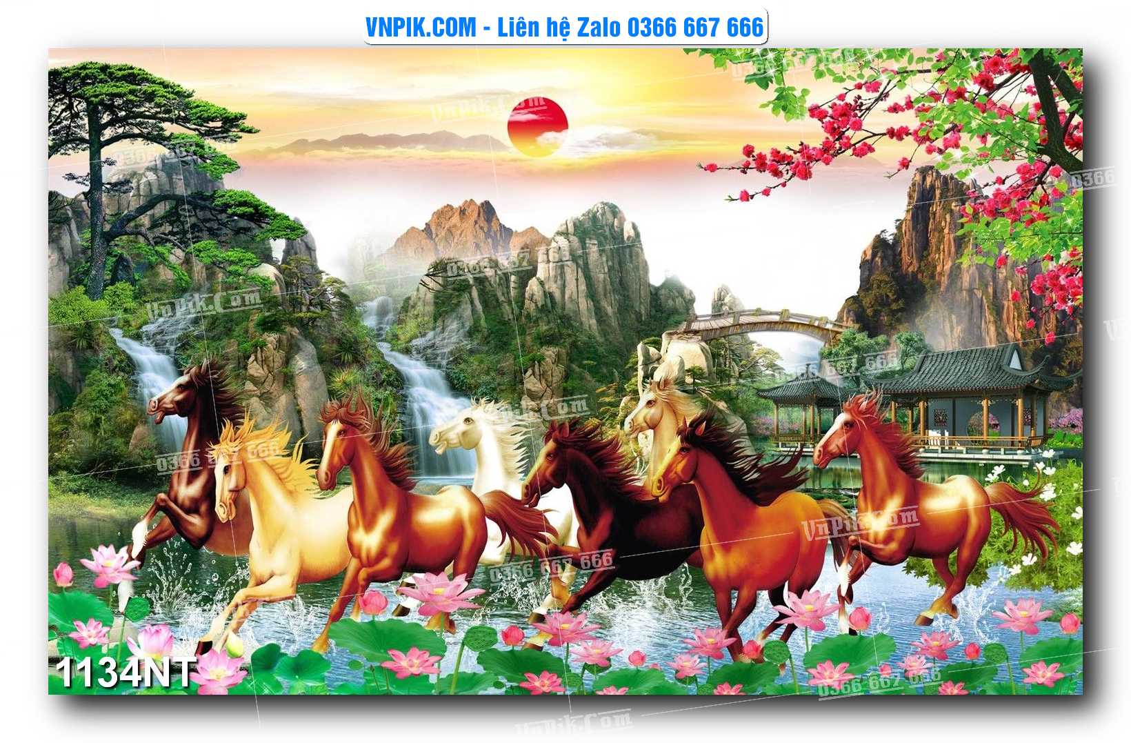 Tranh Trang Trí Phong Cảnh Nghệ Thuật Mã Số 1134NT
