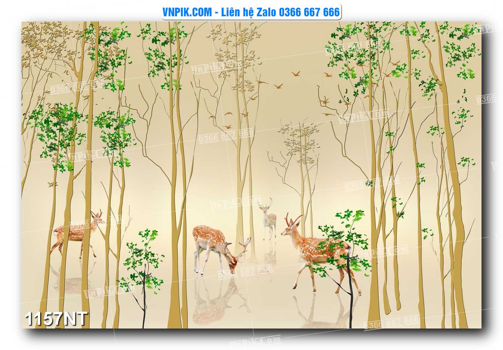 Tranh Trang Trí Phong Cảnh Nghệ Thuật Mã Số 1157NT
