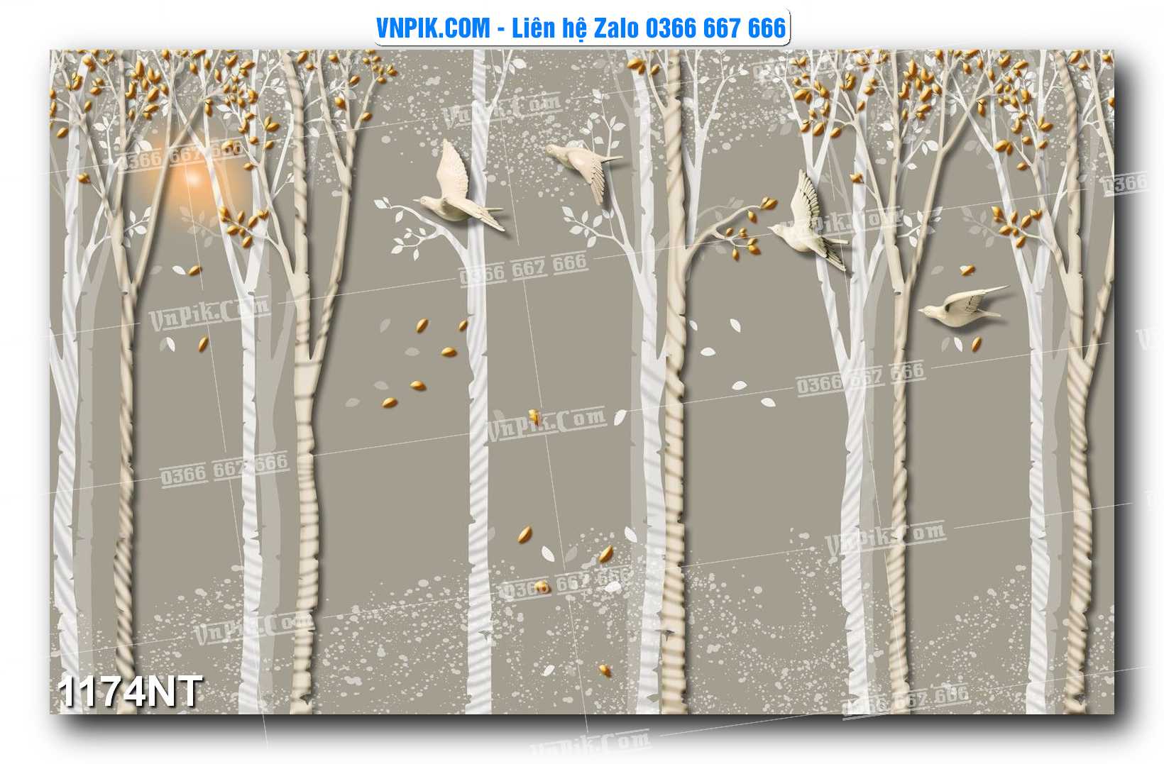Tranh Trang Trí Phong Cảnh Nghệ Thuật Mã Số 1174NT