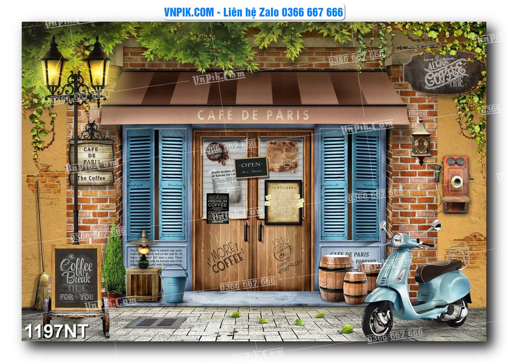 Tranh Trang Trí Phong Cảnh Nghệ Thuật Mã Số 1197NT