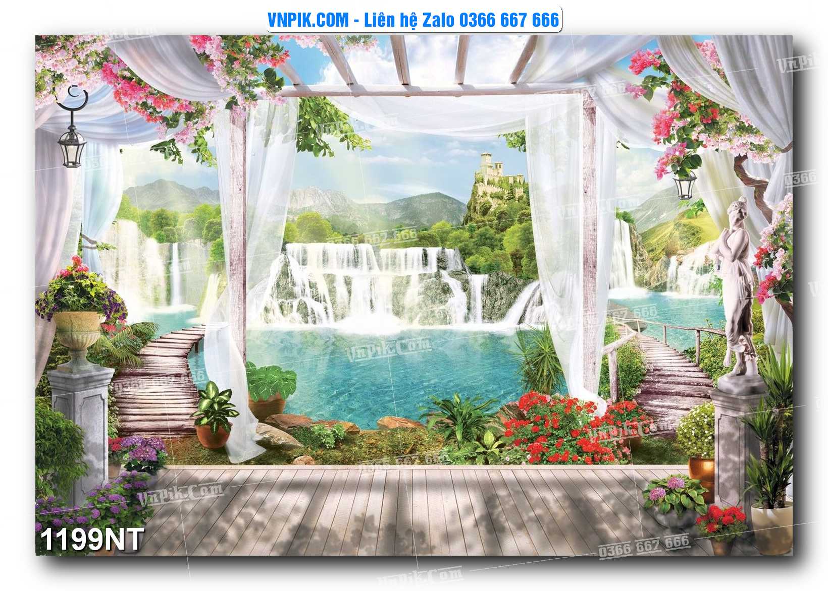Tranh Trang Trí Phong Cảnh Nghệ Thuật Mã Số 1199NT