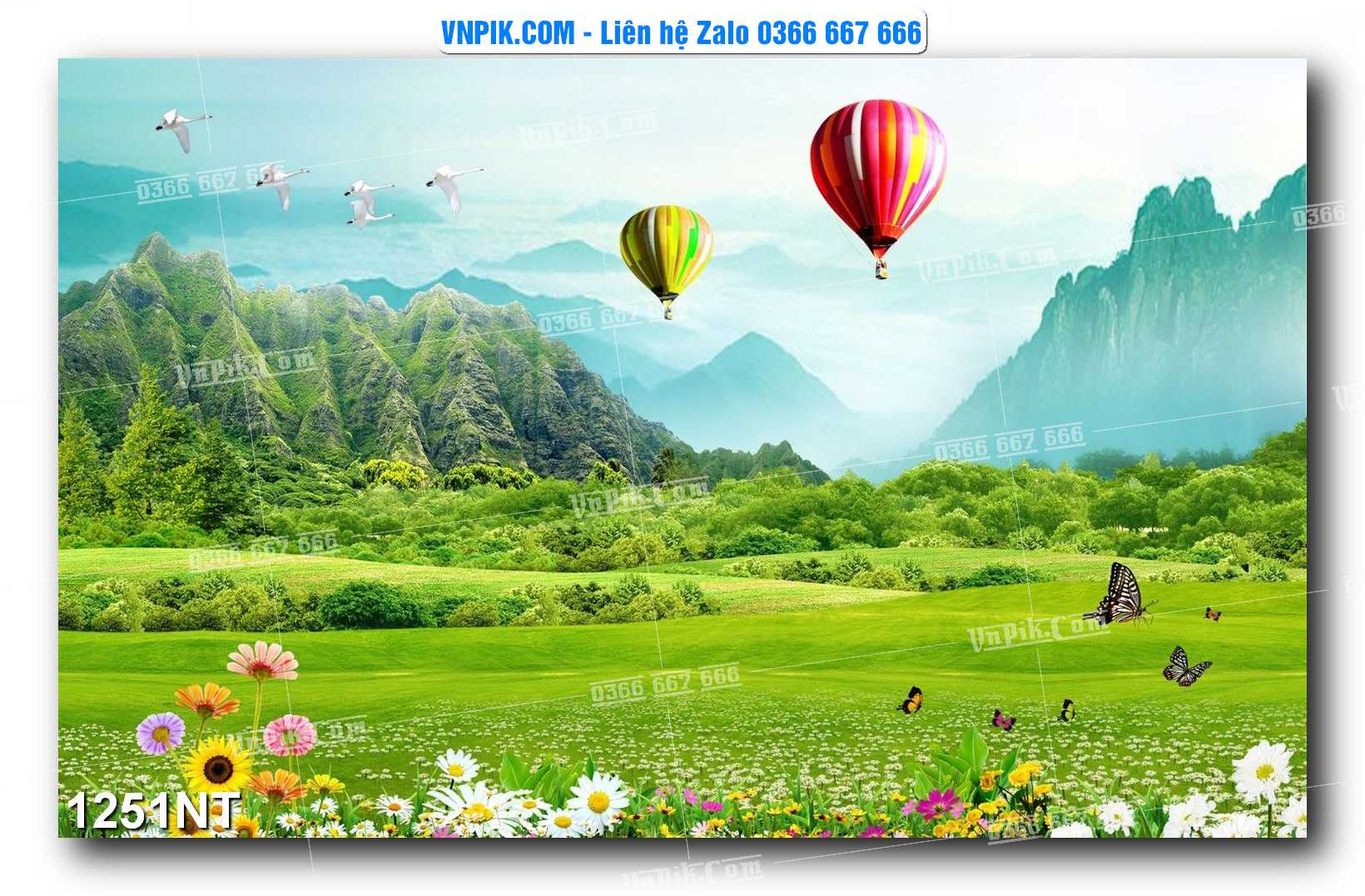 Tranh Trang Trí Phong Cảnh Nghệ Thuật Mã Số 1251NT