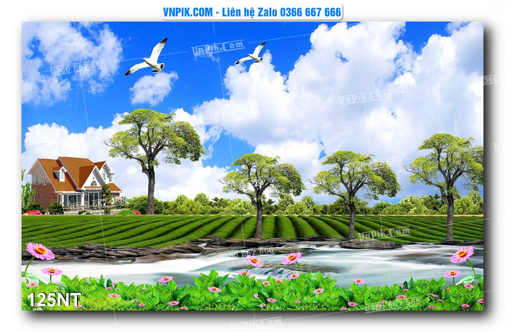 Tranh Trang Trí Phong Cảnh Nghệ Thuật Mã Số 125NT