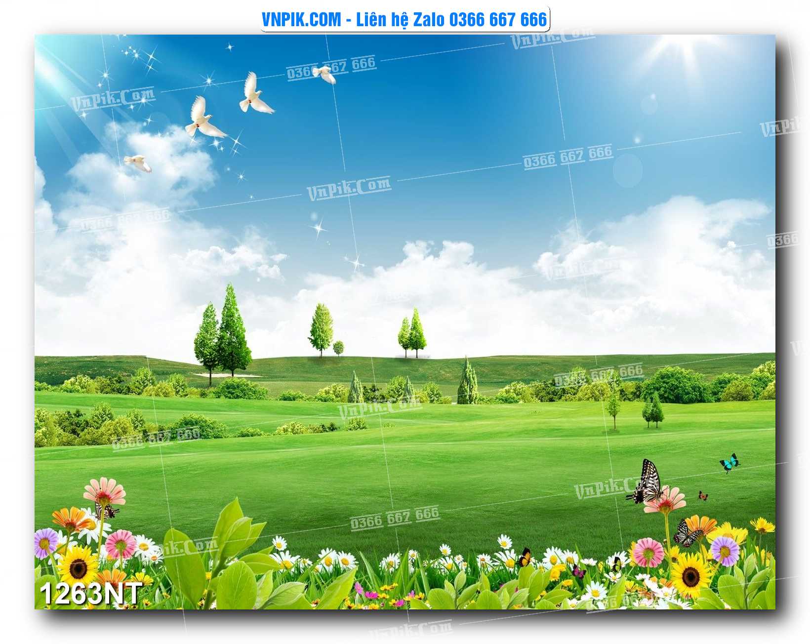Tranh Trang Trí Phong Cảnh Nghệ Thuật Mã Số 1263NT