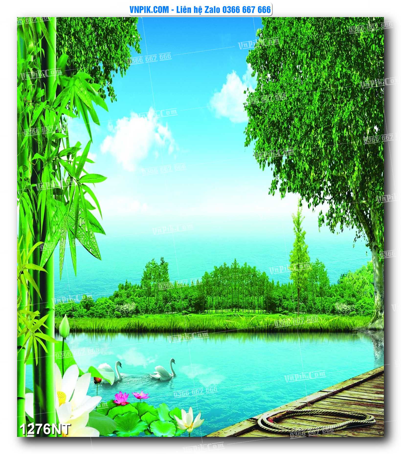 Tranh Trang Trí Phong Cảnh Nghệ Thuật Mã Số 1276NT