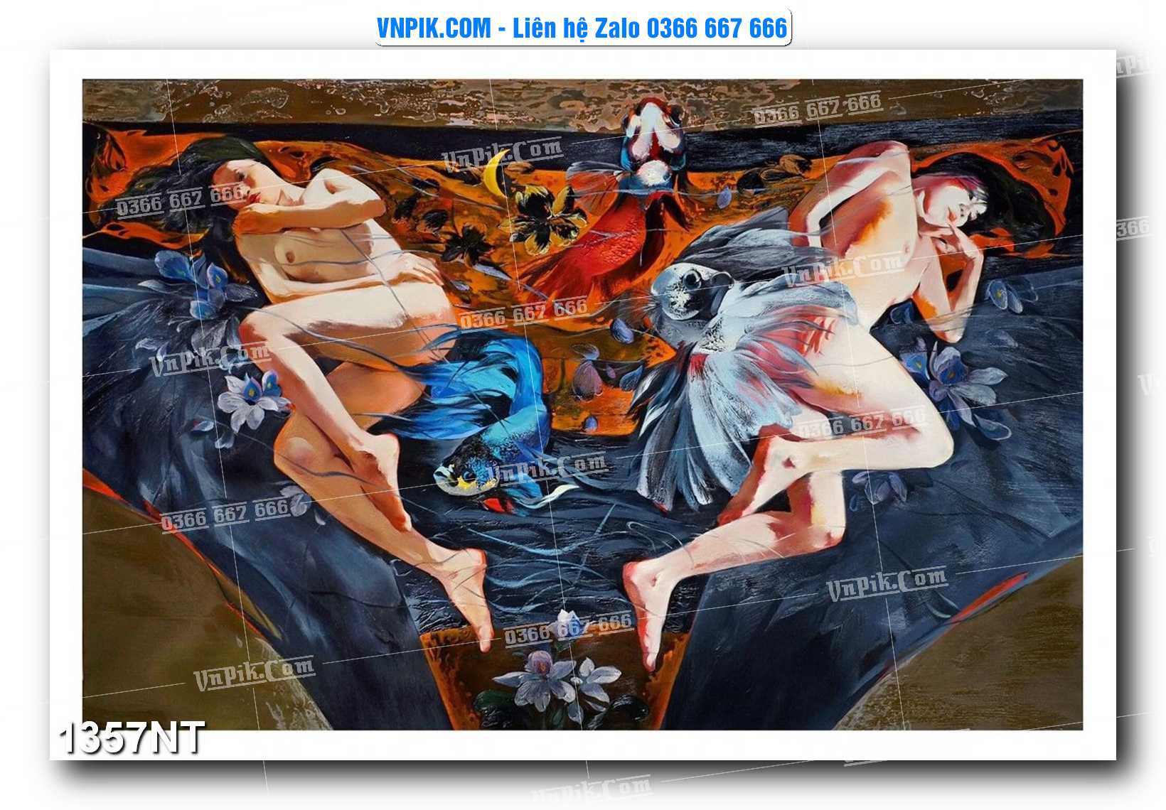 Tranh Trang Trí Phong Cảnh Nghệ Thuật Mã Số 1357NT