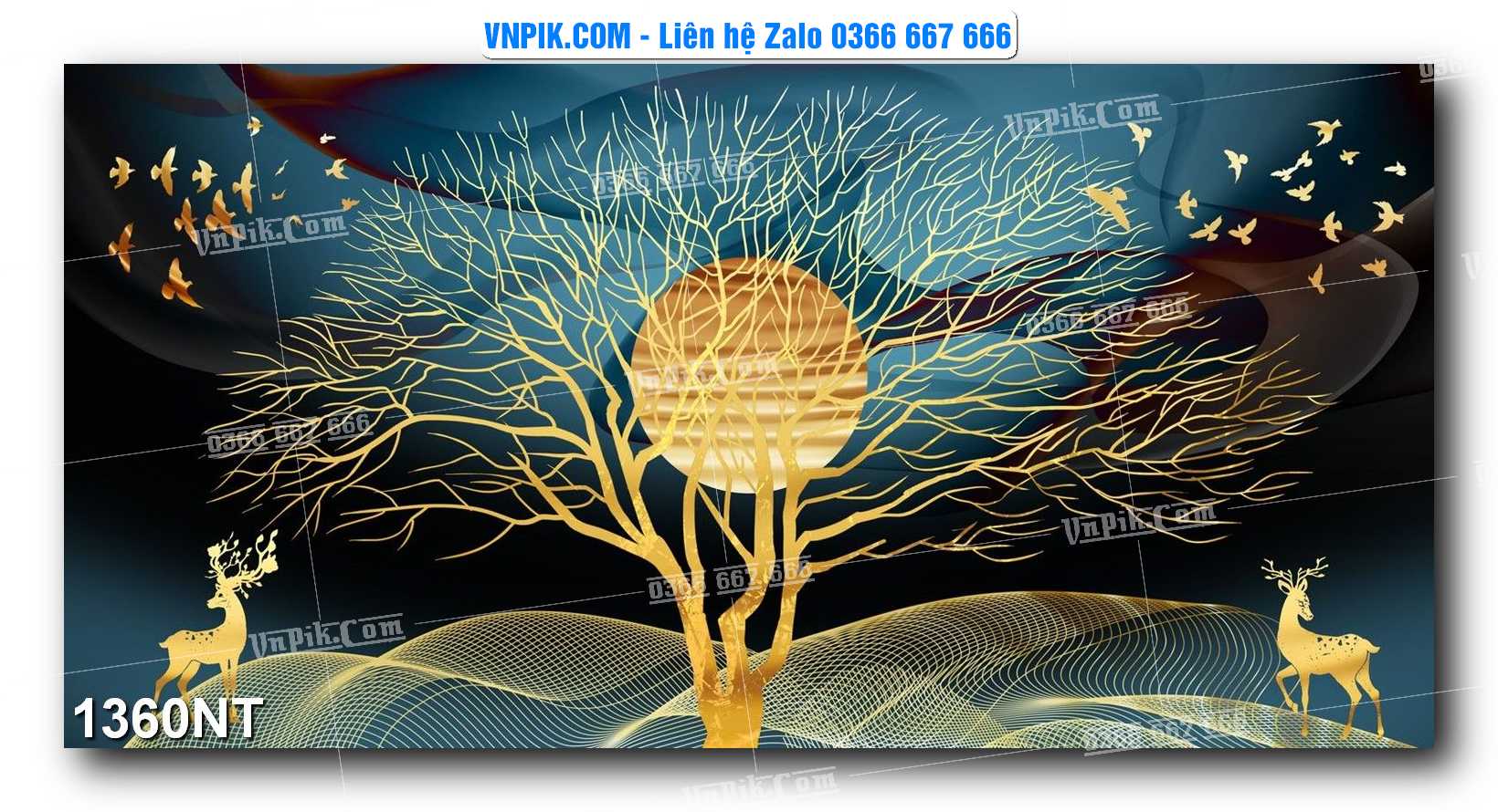 Tranh Trang Trí Phong Cảnh Nghệ Thuật Mã Số 1360NT