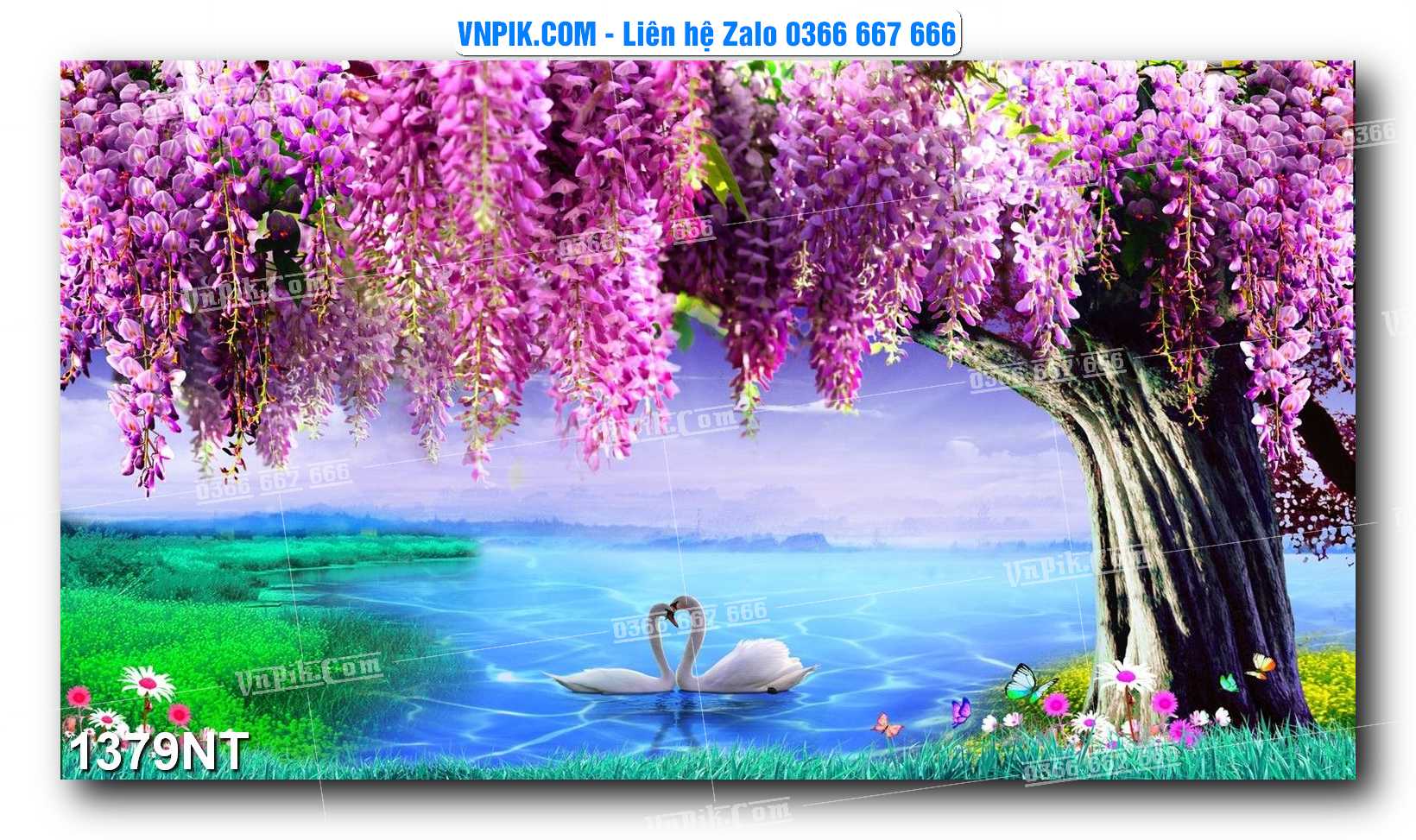 Tranh Trang Trí Phong Cảnh Nghệ Thuật Mã Số 1379NT