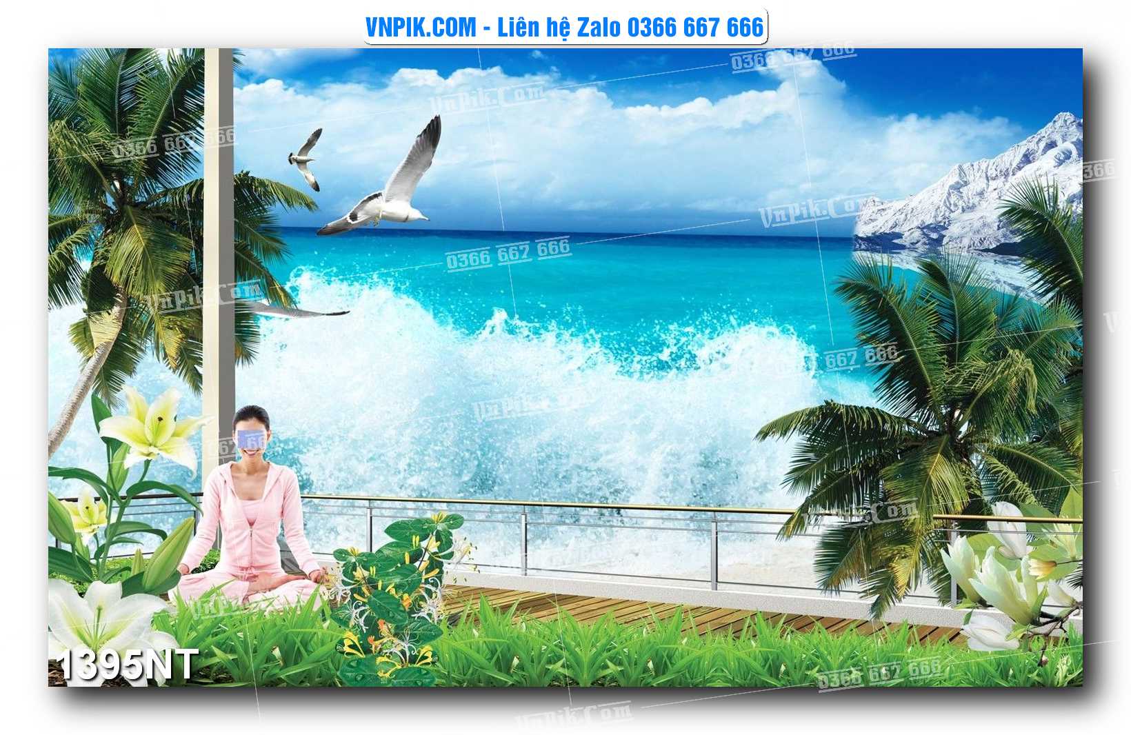 Tranh Trang Trí Phong Cảnh Nghệ Thuật Mã Số 1395NT