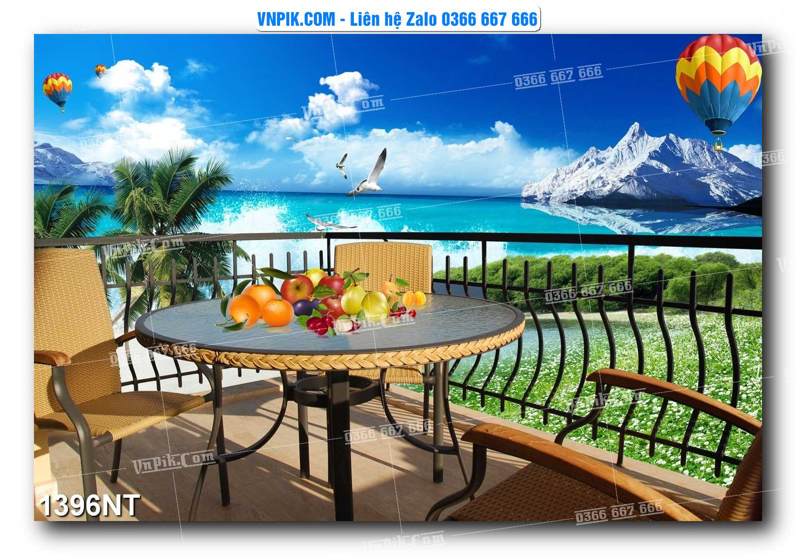 Tranh Trang Trí Phong Cảnh Nghệ Thuật Mã Số 1396NT