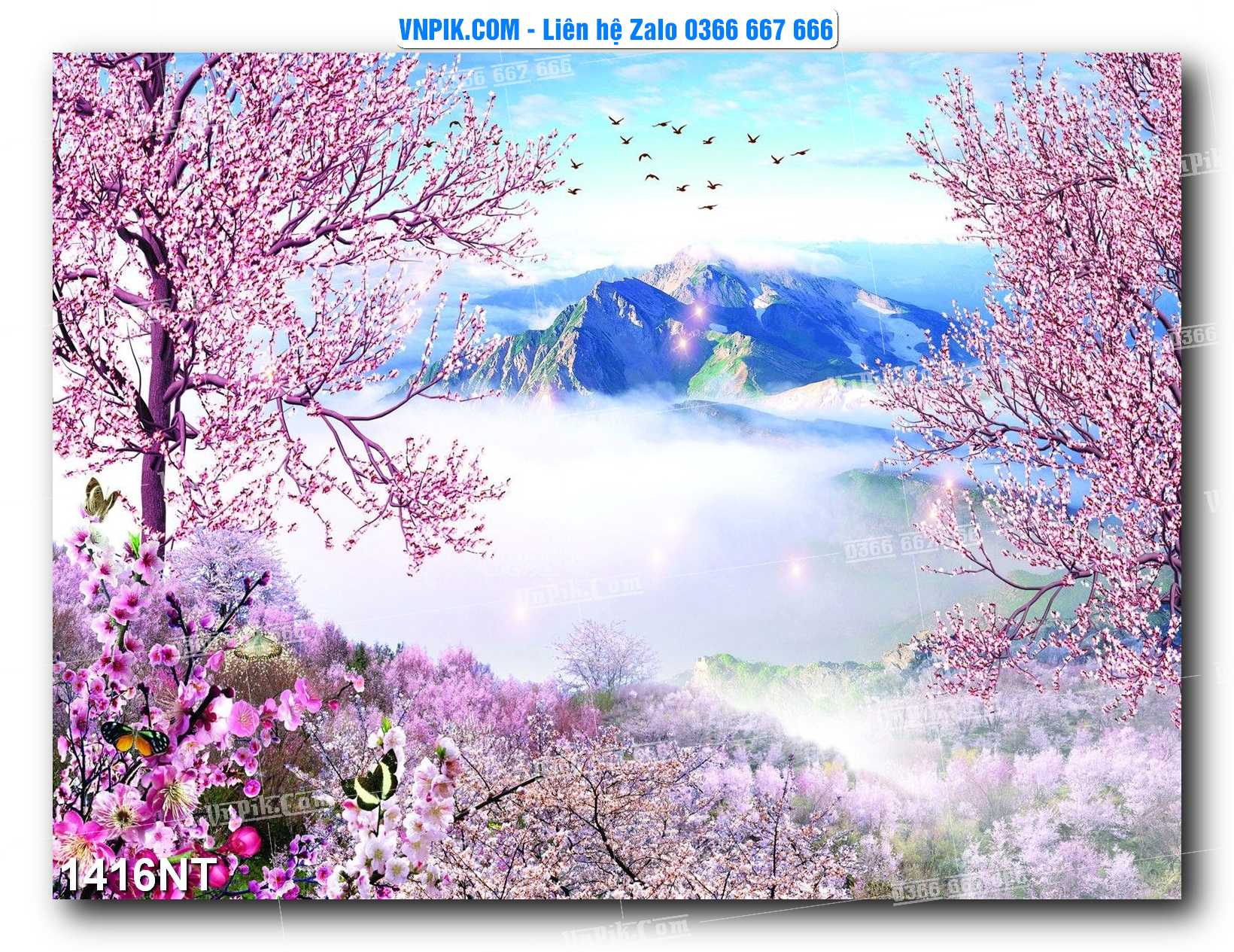 Tranh Trang Trí Phong Cảnh Nghệ Thuật Mã Số 1416NT