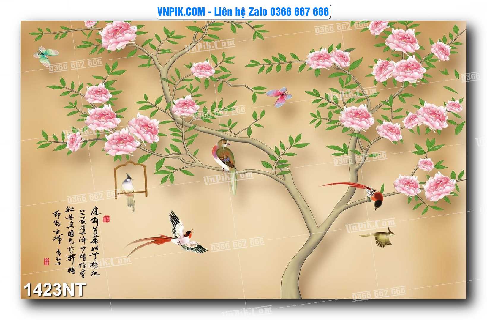 Tranh Trang Trí Phong Cảnh Nghệ Thuật Mã Số 1423NT