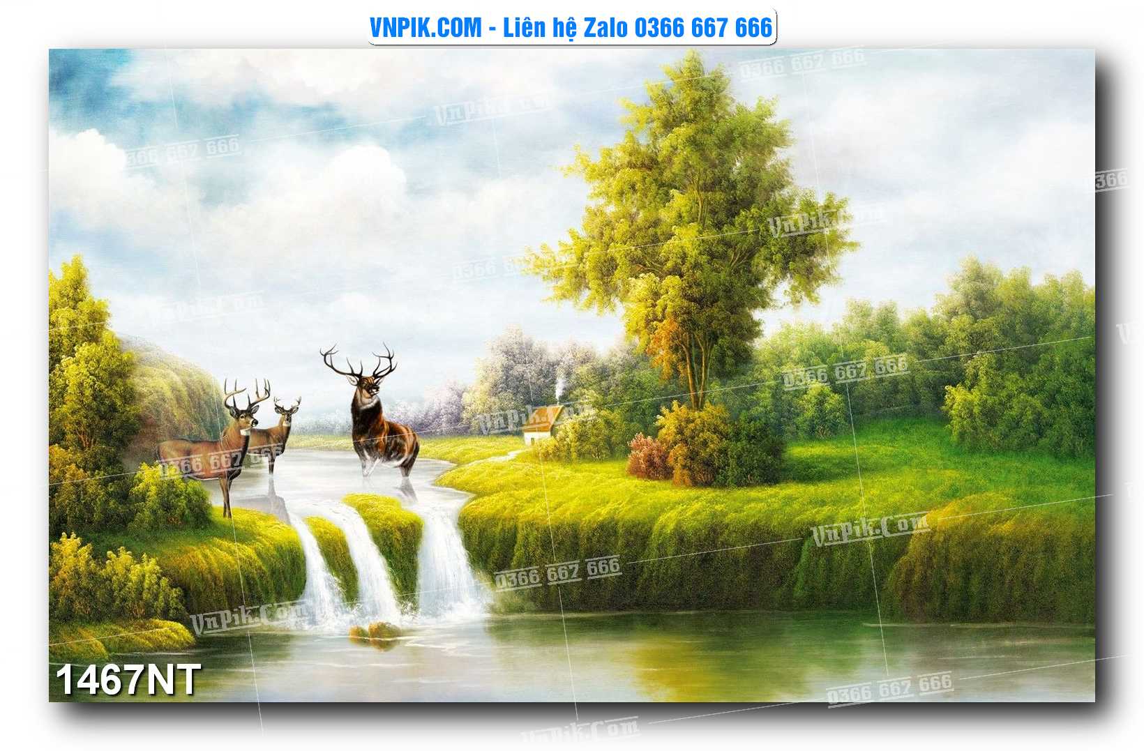 Tranh Trang Trí Phong Cảnh Nghệ Thuật Mã Số 1467NT