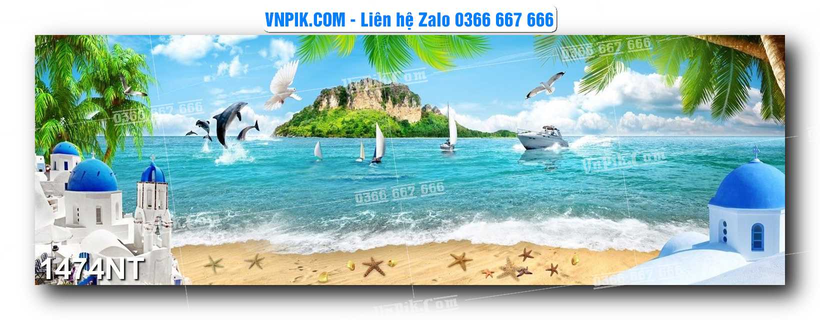 Tranh Trang Trí Phong Cảnh Nghệ Thuật Mã Số 1474NT
