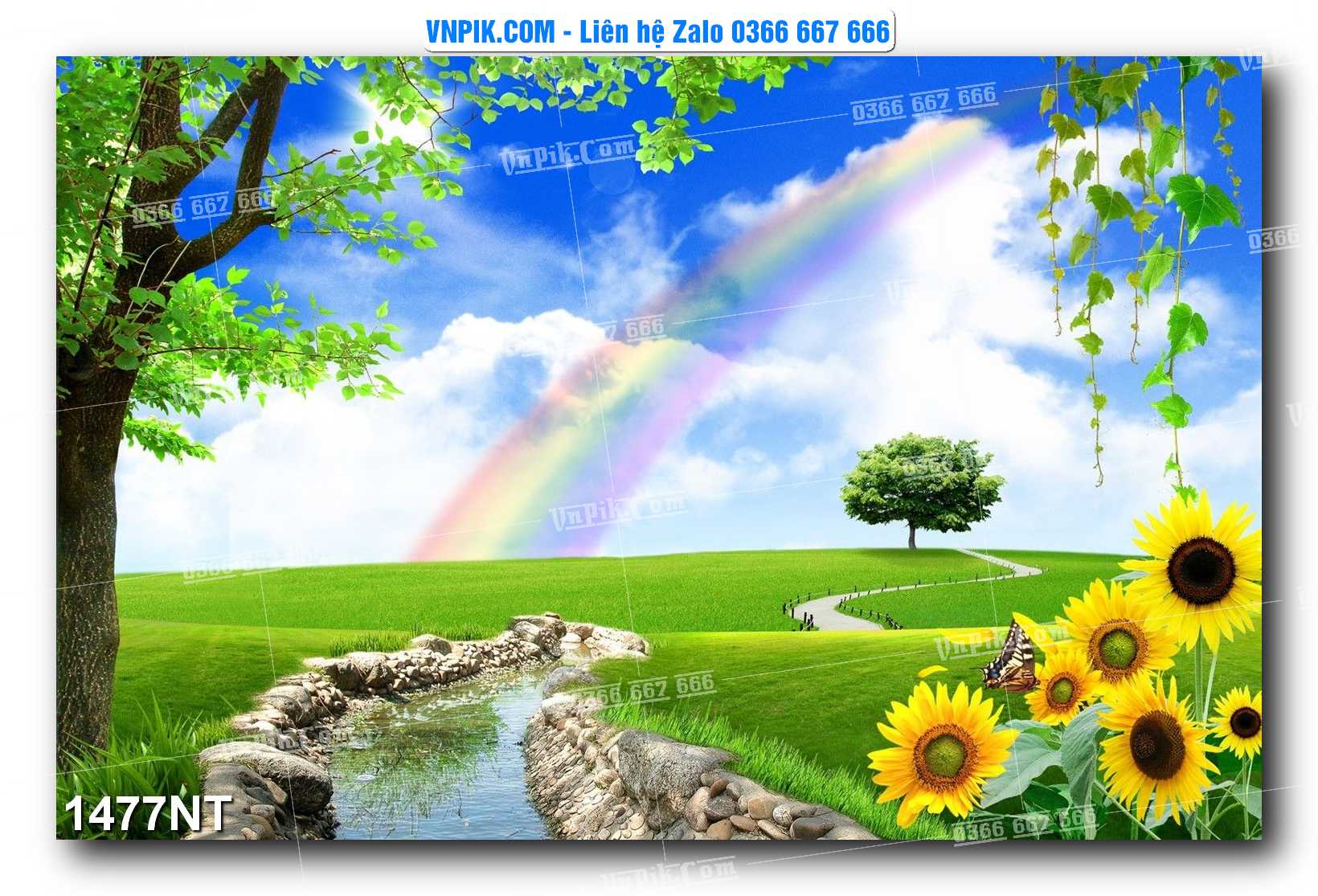 Tranh Trang Trí Phong Cảnh Nghệ Thuật Mã Số 1477NT