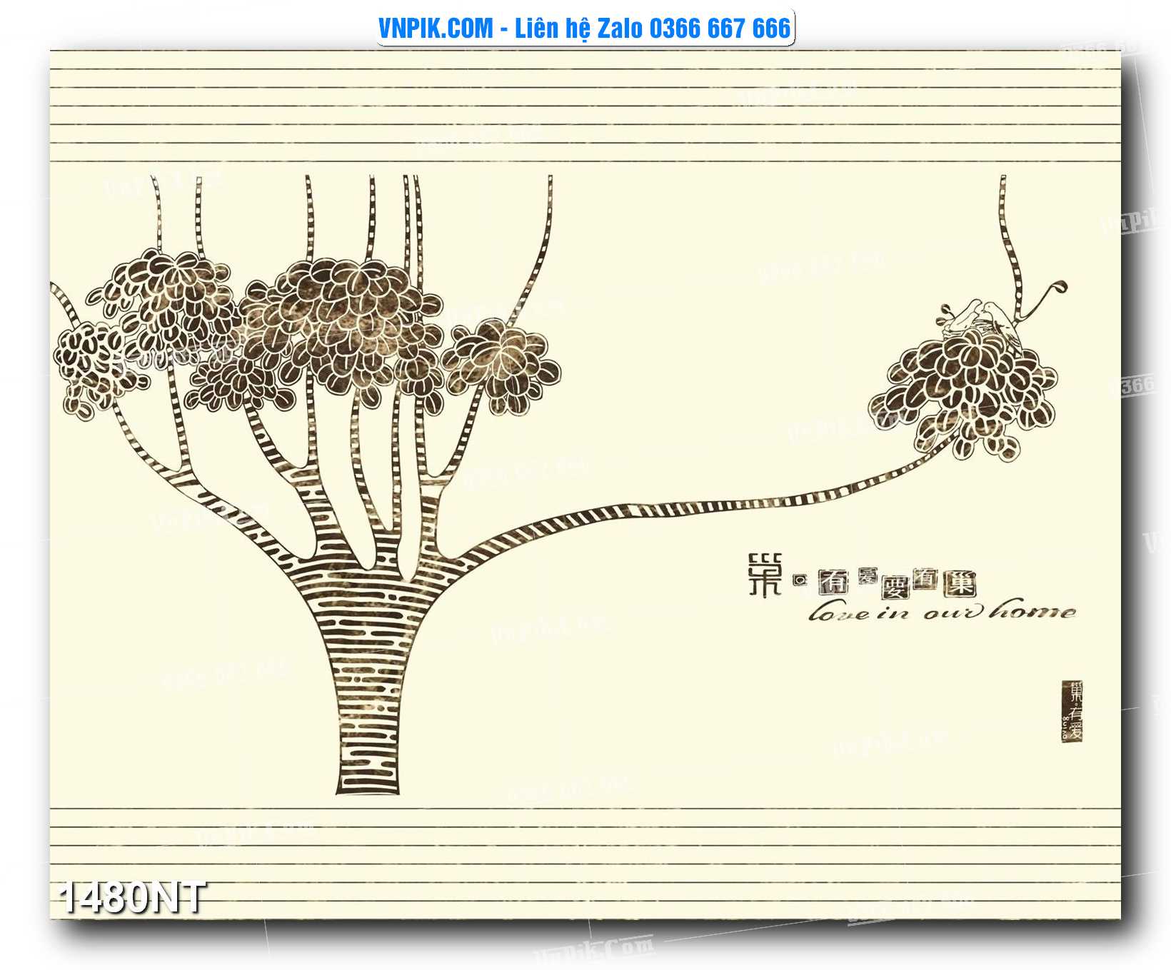 Tranh Trang Trí Phong Cảnh Nghệ Thuật Mã Số 1480NT