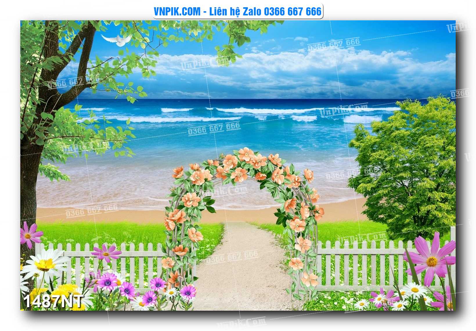 Tranh Trang Trí Phong Cảnh Nghệ Thuật Mã Số 1487NT
