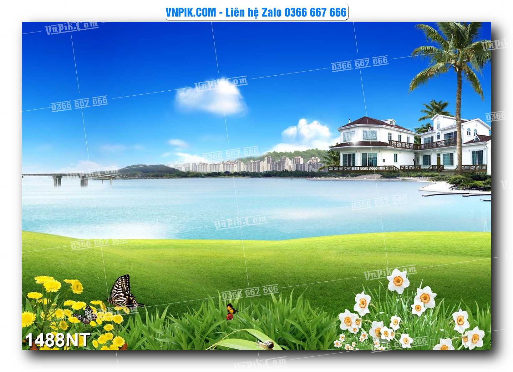 Tranh Trang Trí Phong Cảnh Nghệ Thuật Mã Số 1488NT