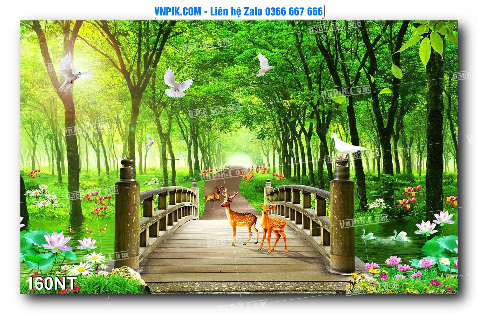 Tranh Trang Trí Phong Cảnh Nghệ Thuật Mã Số 160NT