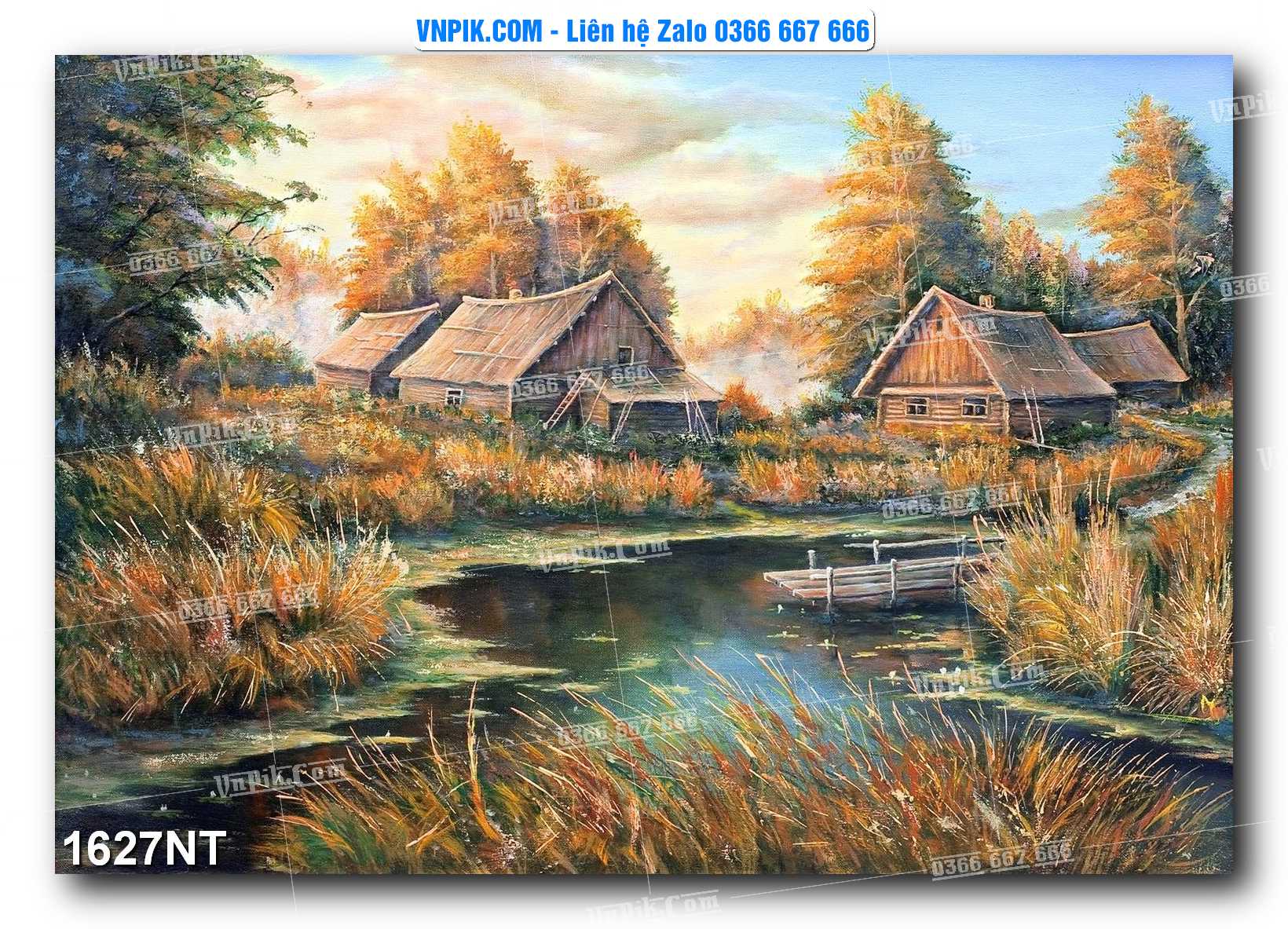 Tranh Trang Trí Phong Cảnh Nghệ Thuật Mã Số 1627NT