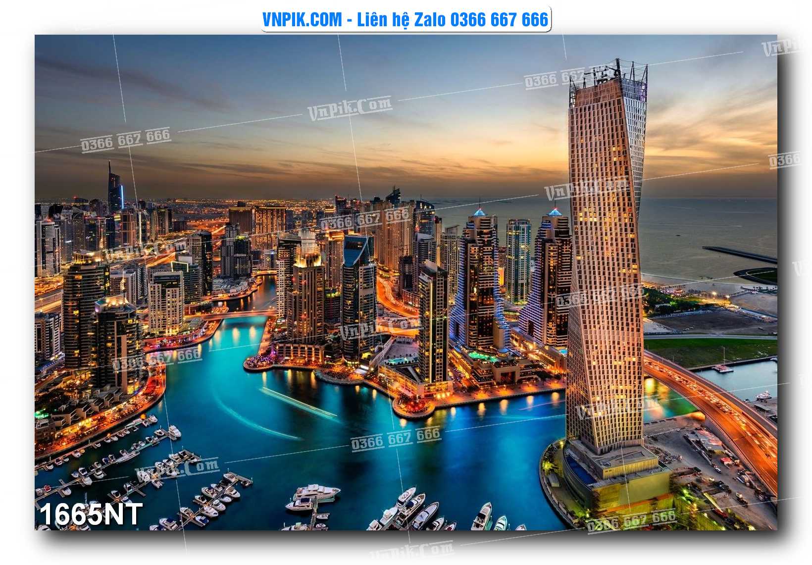 Tranh Trang Trí Phong Cảnh Nghệ Thuật Mã Số 1665NT