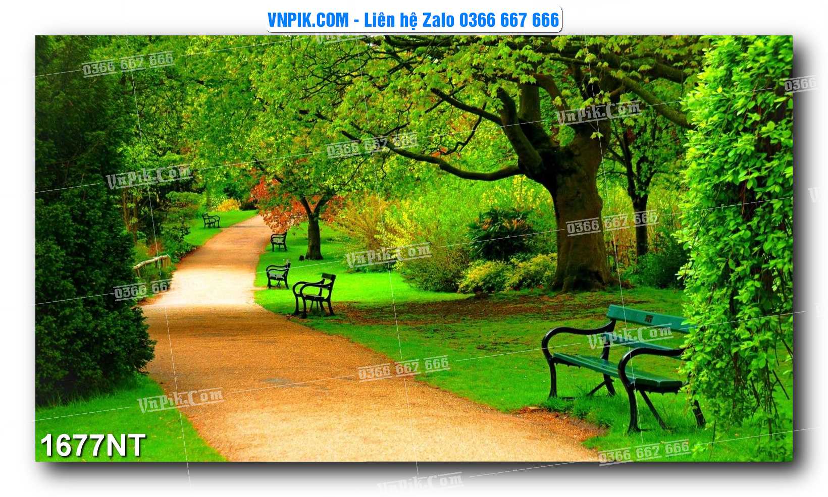 Tranh Trang Trí Phong Cảnh Nghệ Thuật Mã Số 1677NT