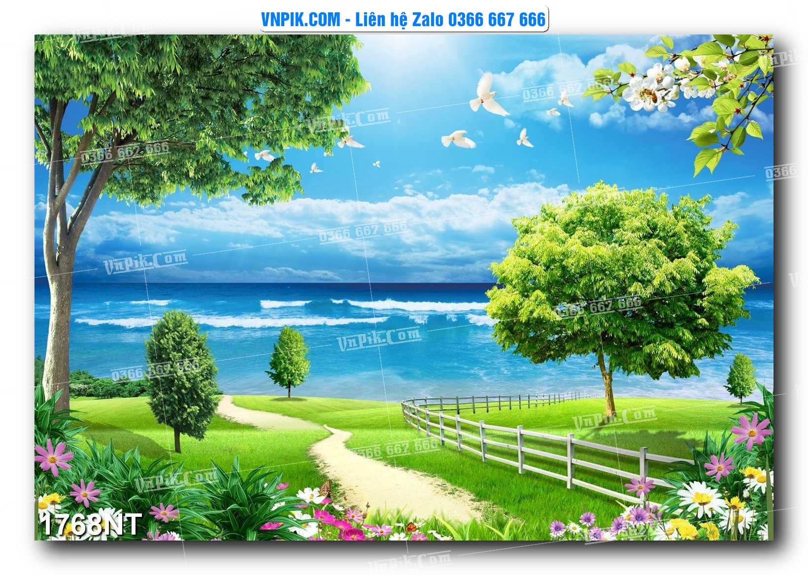 Tranh Trang Trí Phong Cảnh Nghệ Thuật Mã Số 1768NT