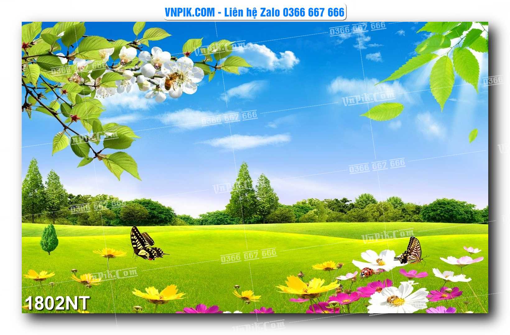 Tranh Trang Trí Phong Cảnh Nghệ Thuật Mã Số 1802NT