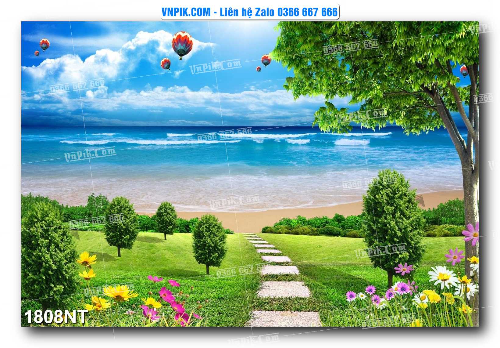 Tranh Trang Trí Phong Cảnh Nghệ Thuật Mã Số 1808NT