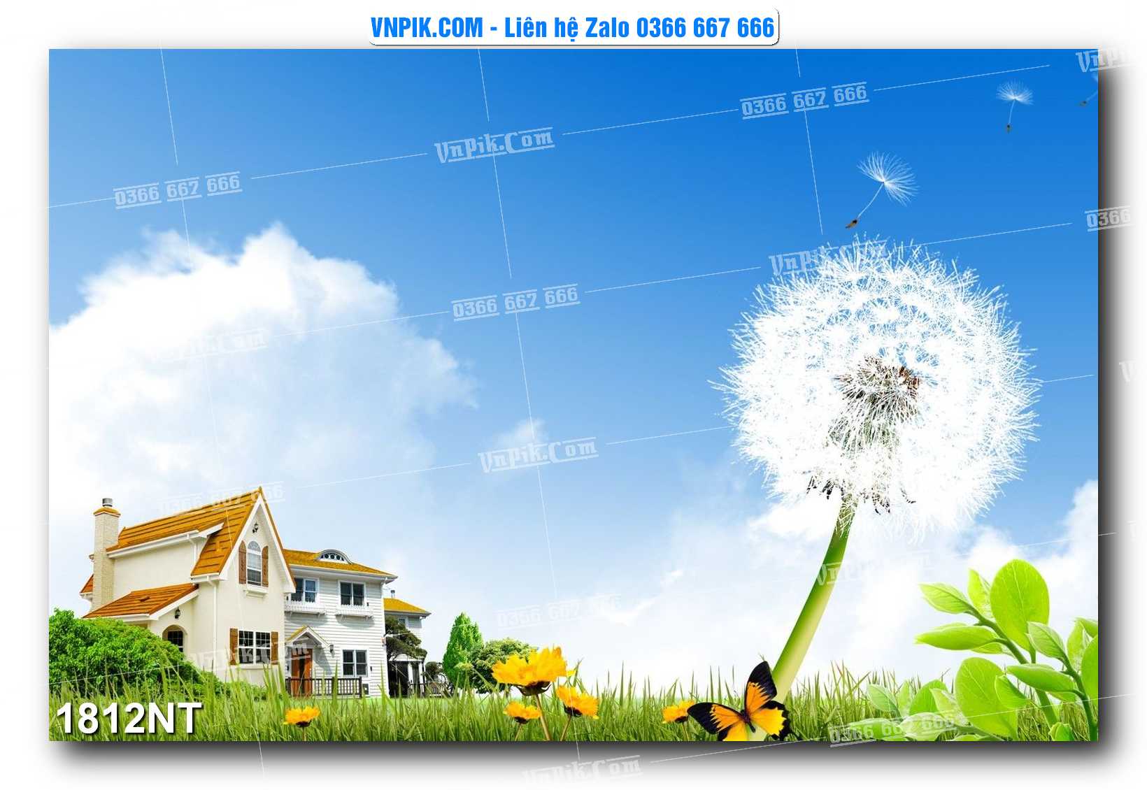Tranh Trang Trí Phong Cảnh Nghệ Thuật Mã Số 1812NT