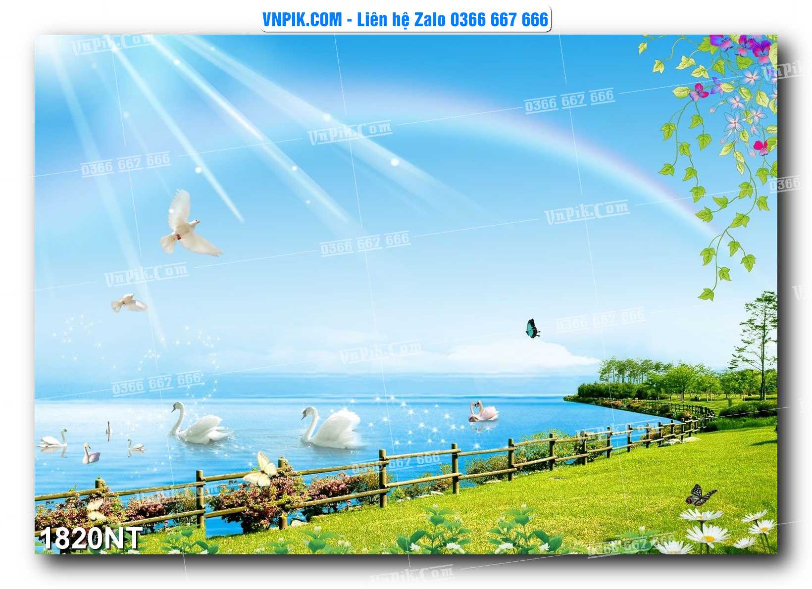 Tranh Trang Trí Phong Cảnh Nghệ Thuật Mã Số 1820NT
