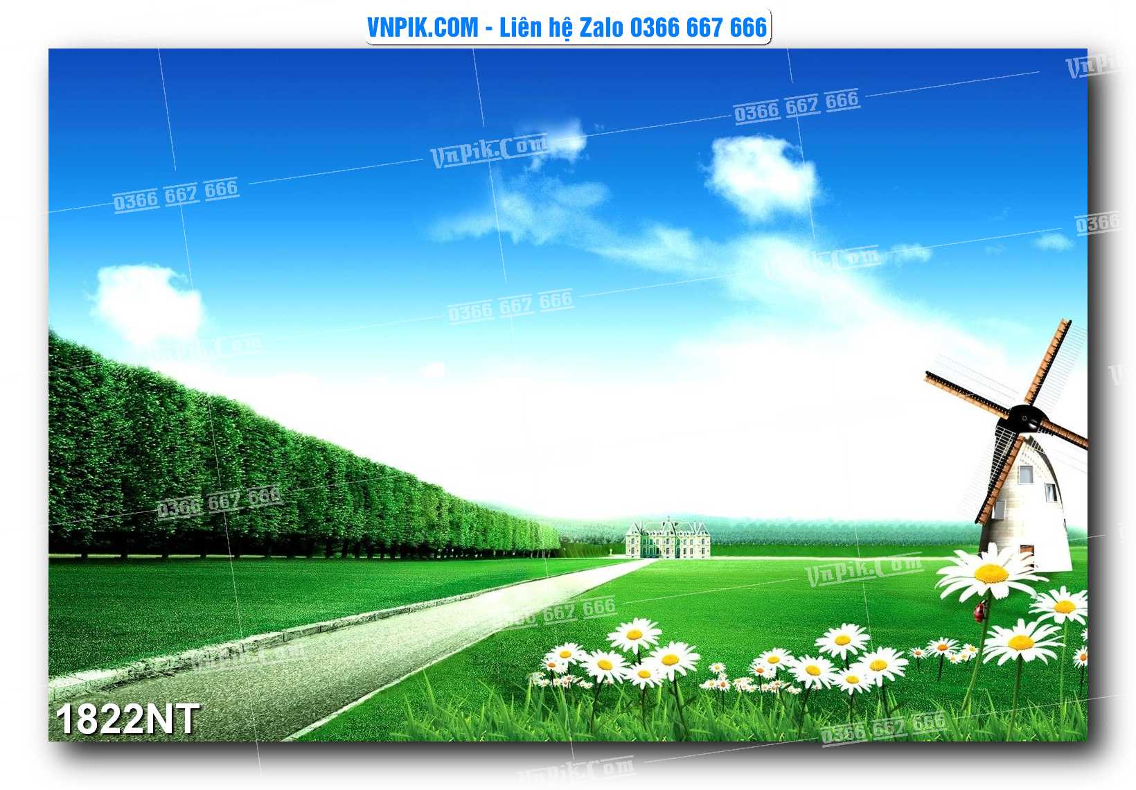 Tranh Trang Trí Phong Cảnh Nghệ Thuật Mã Số 1822NT