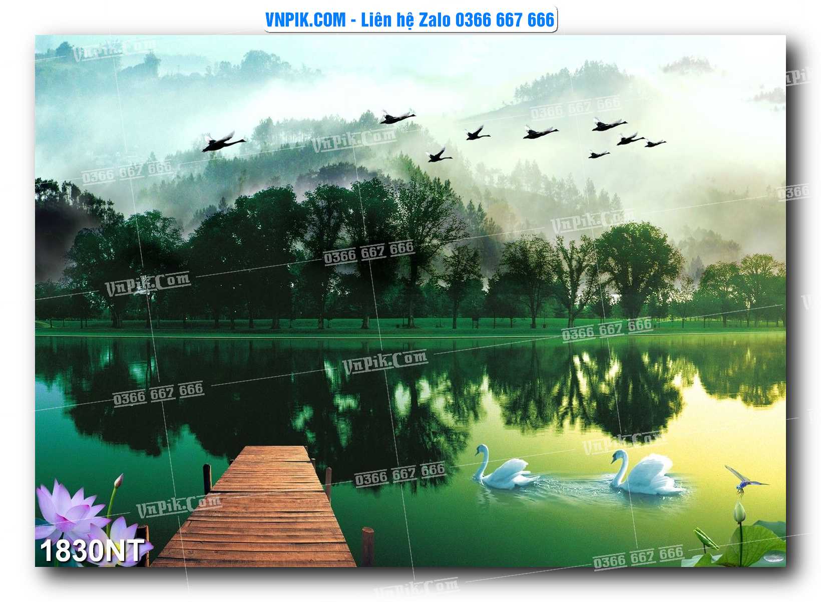 Tranh Trang Trí Phong Cảnh Nghệ Thuật Mã Số 1830NT
