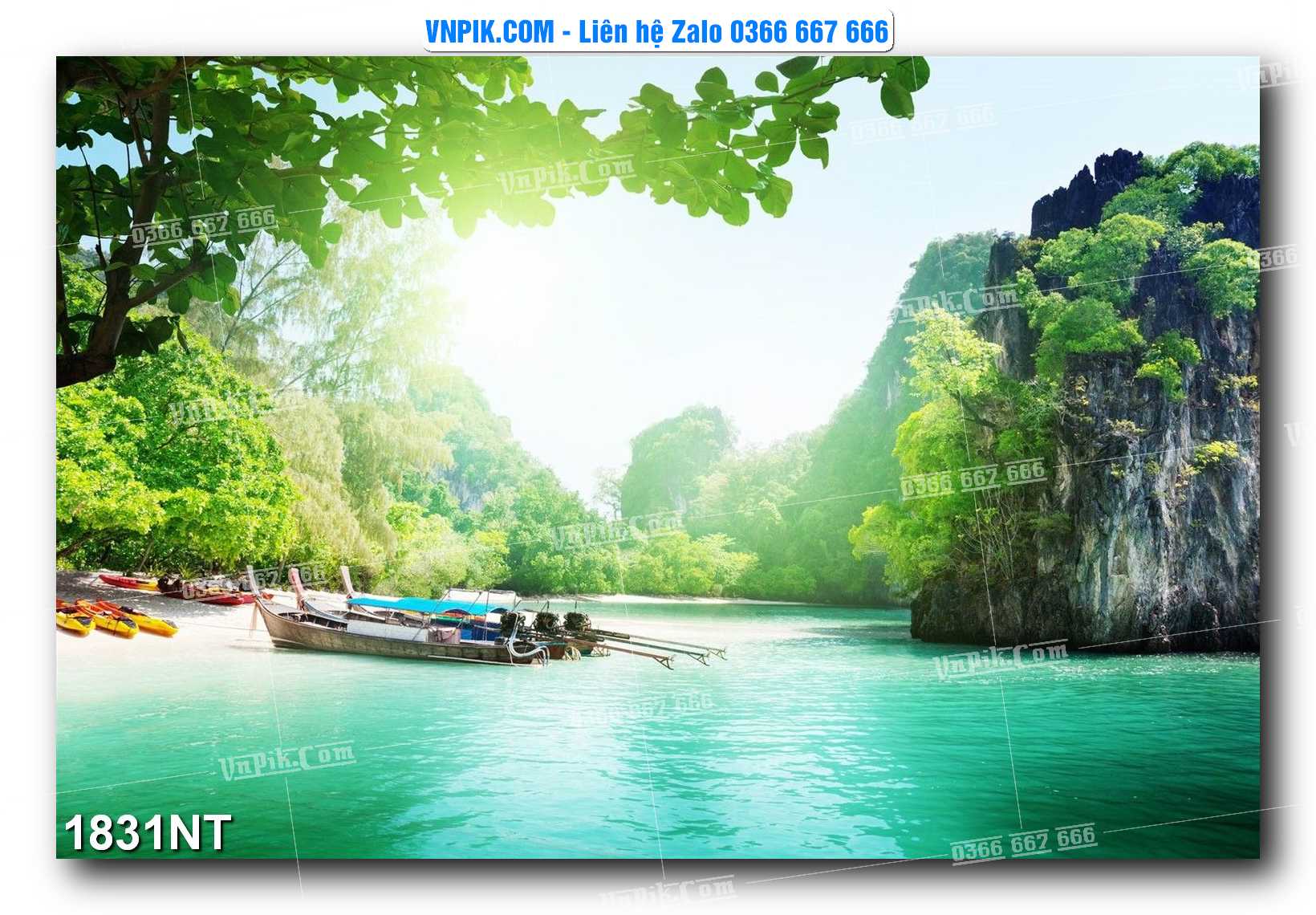 Tranh Trang Trí Phong Cảnh Nghệ Thuật Mã Số 1831NT