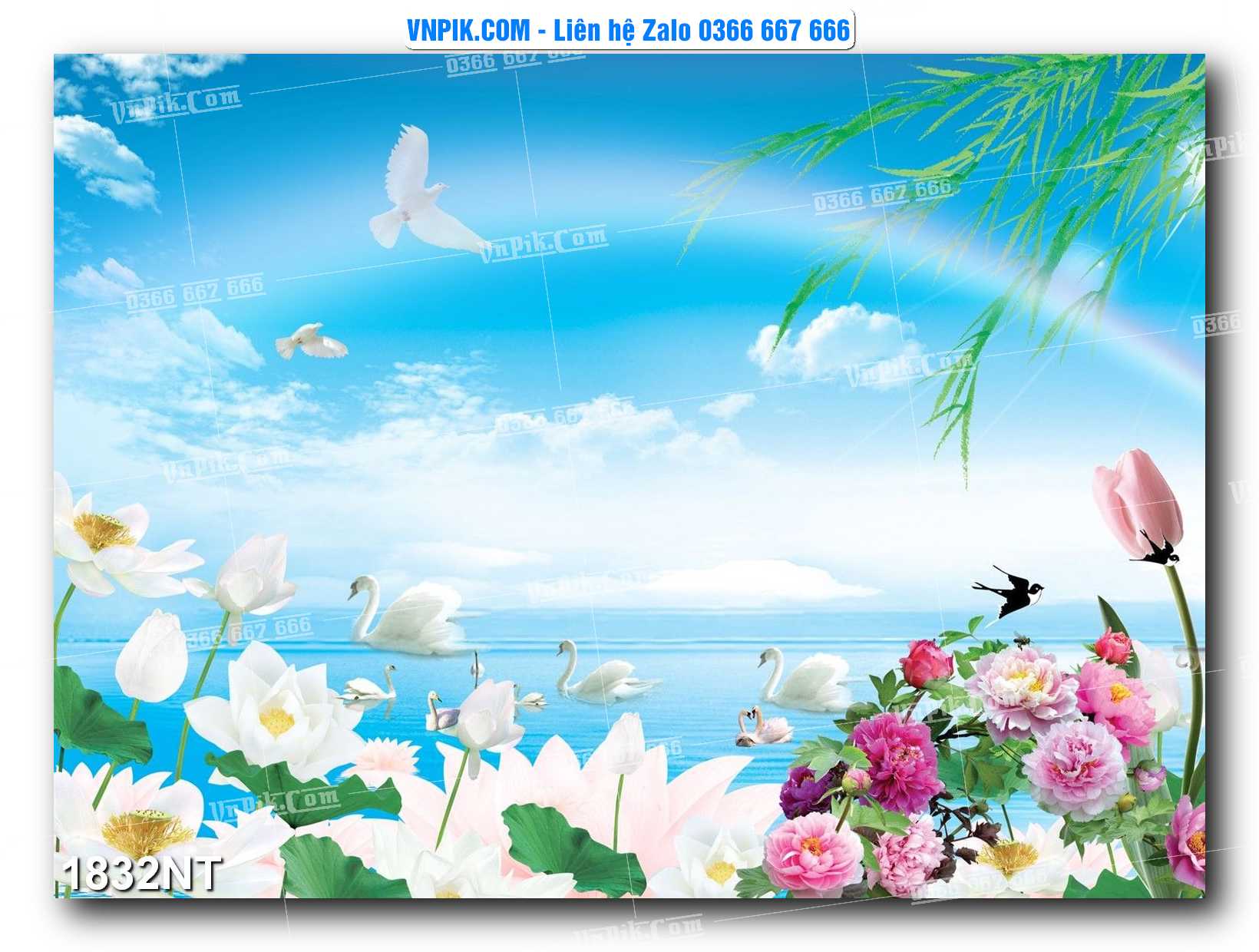 Tranh Trang Trí Phong Cảnh Nghệ Thuật Mã Số 1832NT