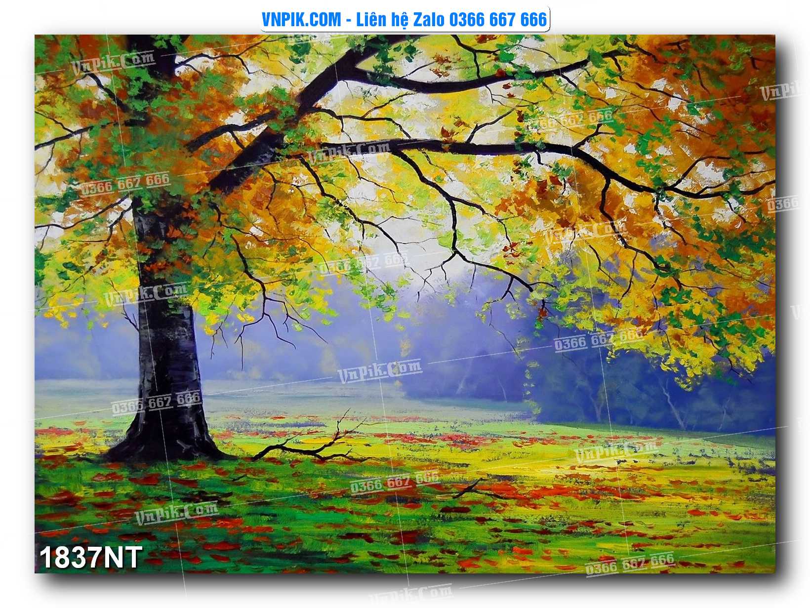 Tranh Trang Trí Phong Cảnh Nghệ Thuật Mã Số 1837NT