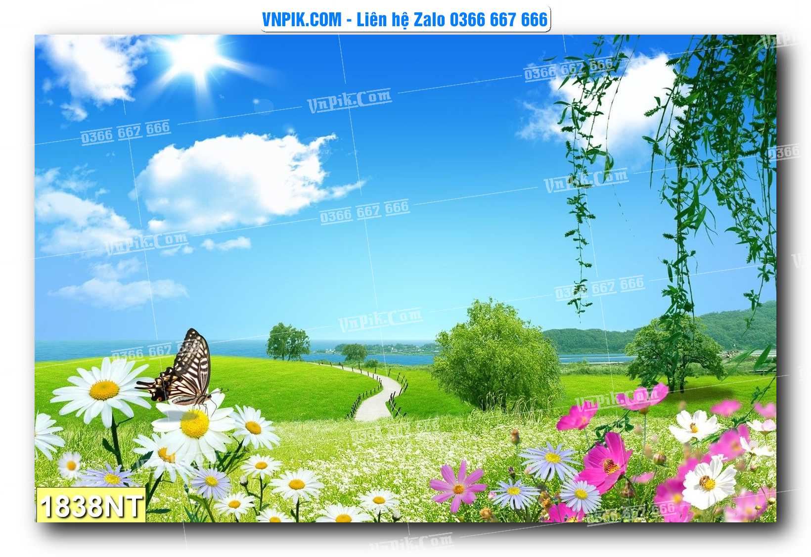 Tranh Trang Trí Phong Cảnh Nghệ Thuật Mã Số 1838NT