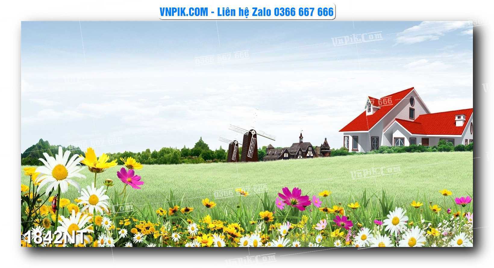 Tranh Trang Trí Phong Cảnh Nghệ Thuật Mã Số 1842NT
