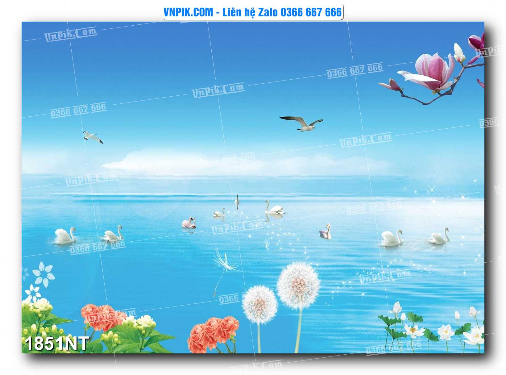 Tranh Trang Trí Phong Cảnh Nghệ Thuật Mã Số 1851NT