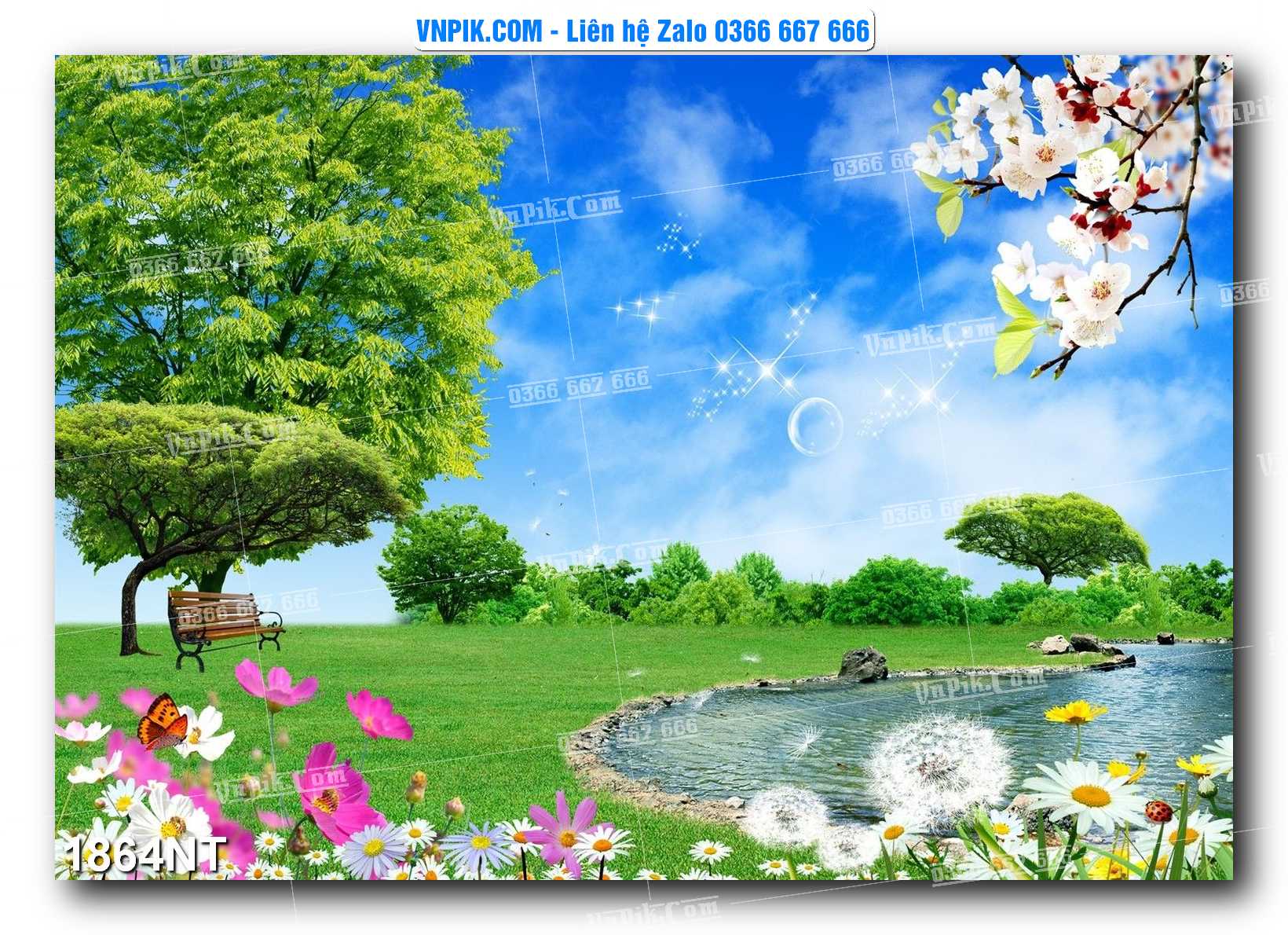Tranh Trang Trí Phong Cảnh Nghệ Thuật Mã Số 1864NT