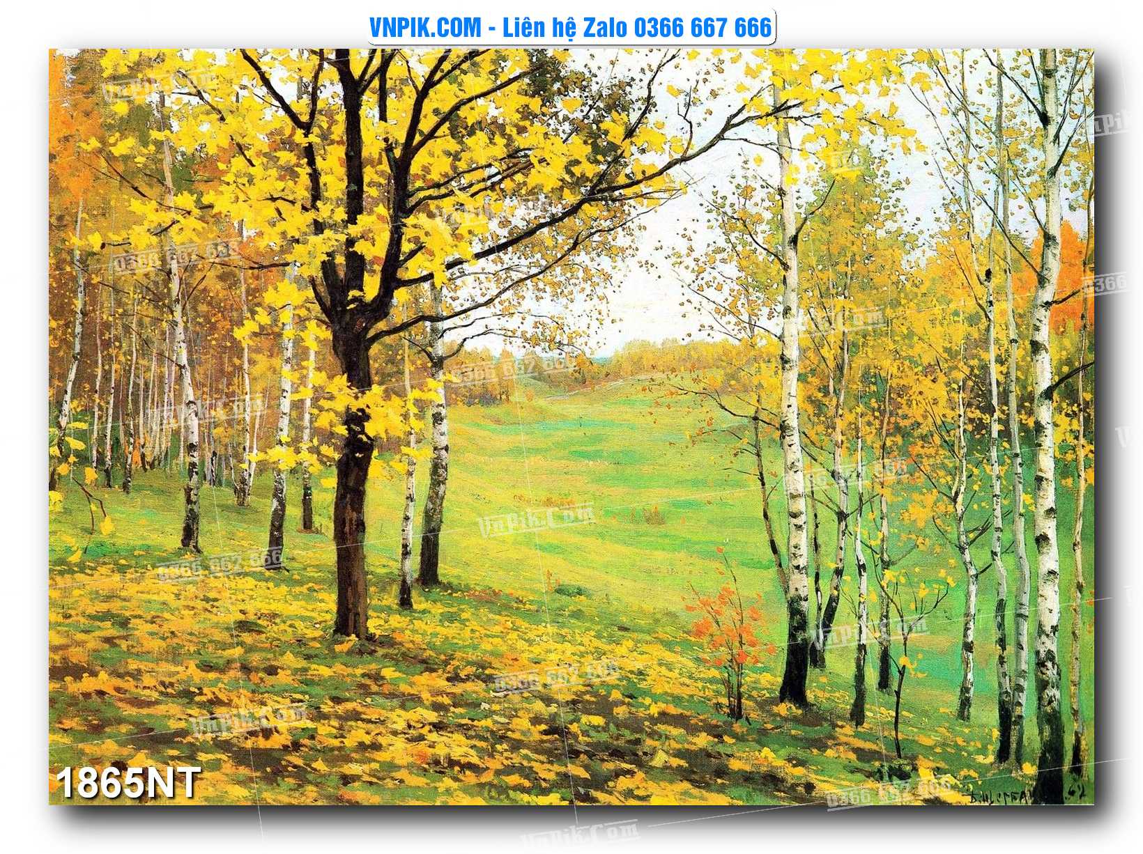 Tranh Trang Trí Phong Cảnh Nghệ Thuật Mã Số 1865NT