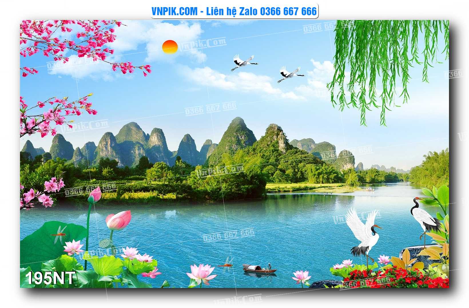 Tranh Trang Trí Phong Cảnh Nghệ Thuật Mã Số 195NT