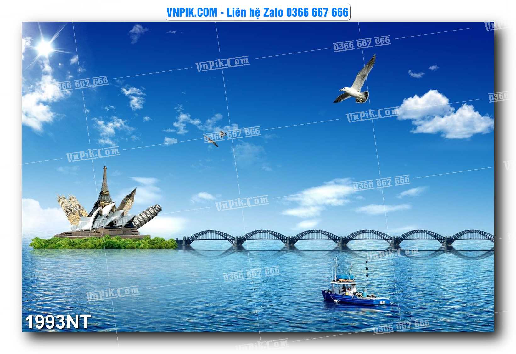 Tranh Trang Trí Phong Cảnh Nghệ Thuật Mã Số 1993NT