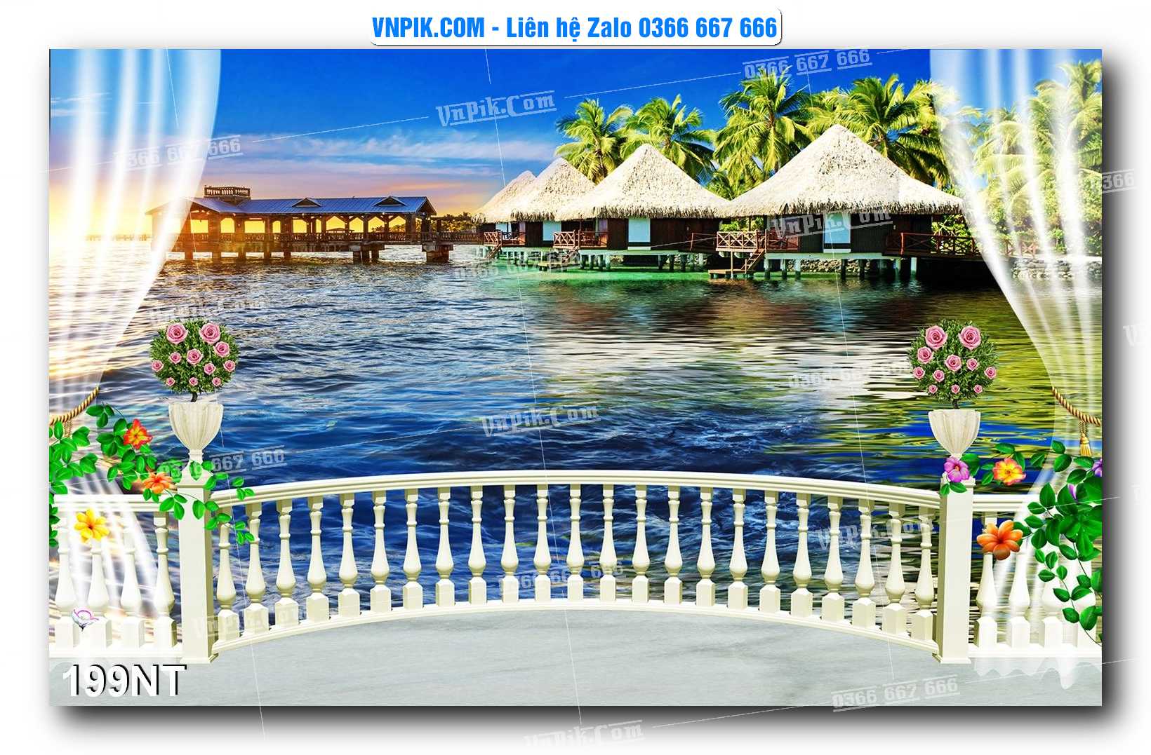 Tranh Trang Trí Phong Cảnh Nghệ Thuật Mã Số 199NT