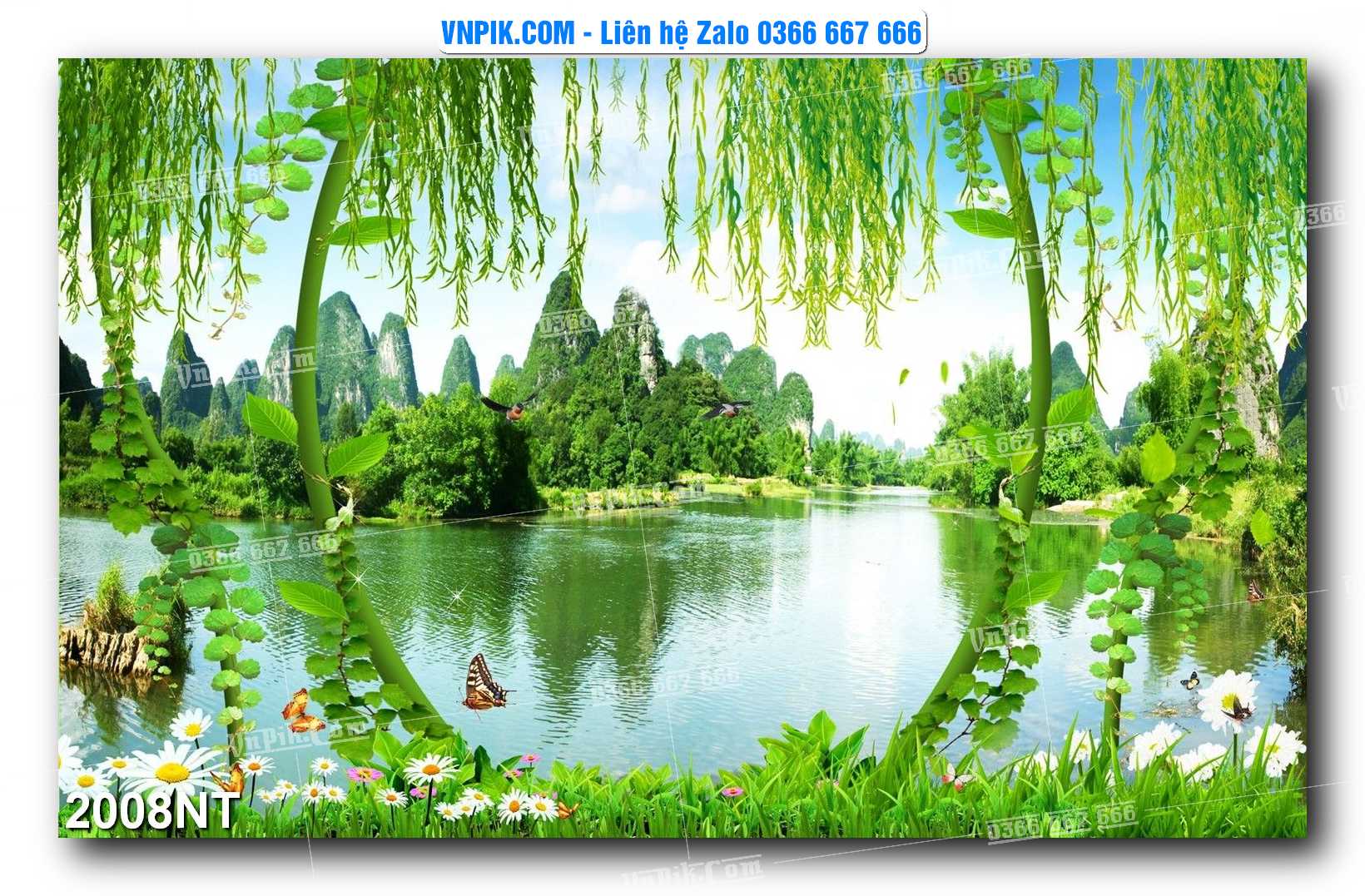 Tranh Trang Trí Phong Cảnh Nghệ Thuật Mã Số 2008NT